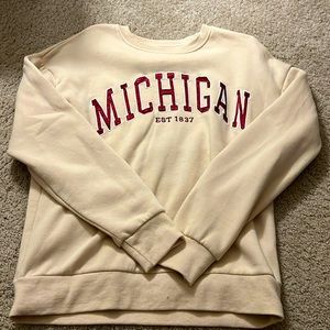 michigan crewneck